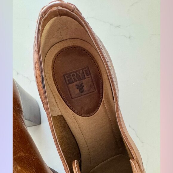 Frye Leather Heel Booties – Dark Brown, Size 7.5 - Picture 5 of 7